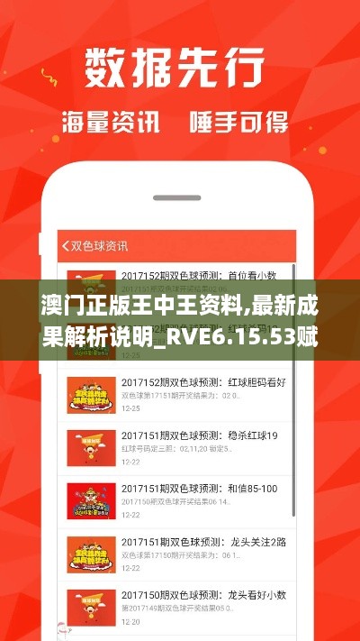 澳門正版王中王資料,最新成果解析說明_RVE6.15.53賦能版