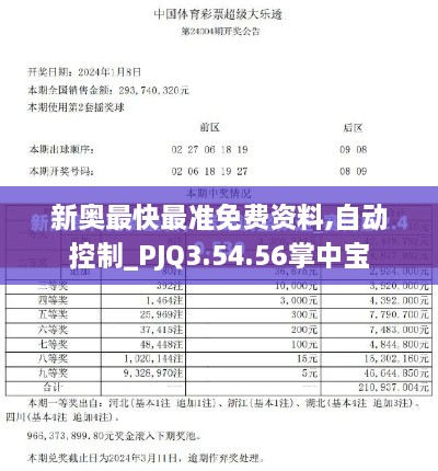 新奧最快最準(zhǔn)免費(fèi)資料,自動控制_PJQ3.54.56掌中寶