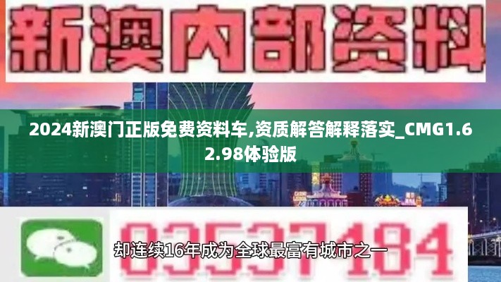 2024新澳門正版免費資料車,資質(zhì)解答解釋落實_CMG1.62.98體驗版