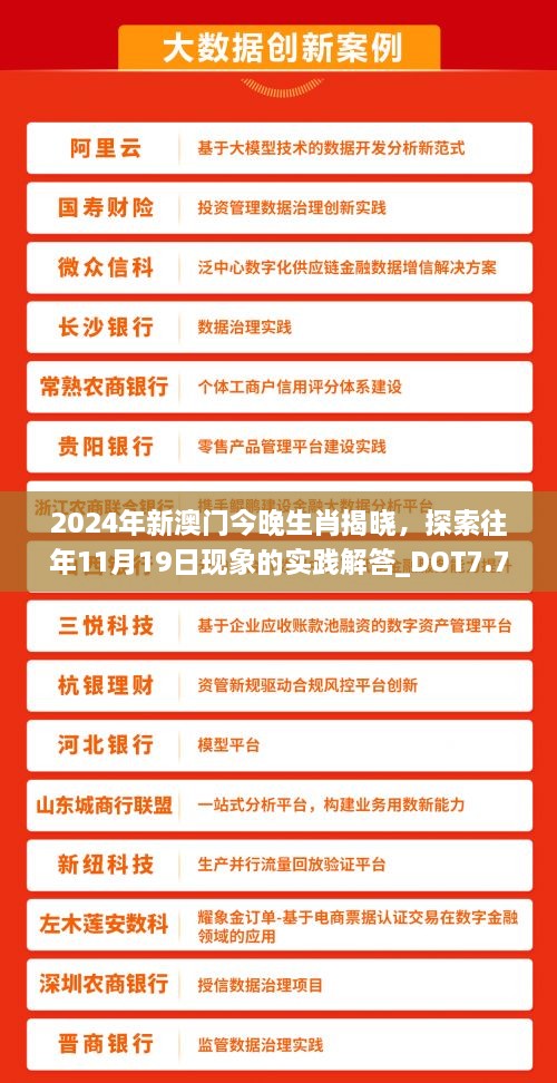 2024年新澳門(mén)今晚生肖揭曉，探索往年11月19日現(xiàn)象的實(shí)踐解答_DOT7.77.73速成版