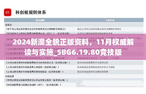 2024新澳全貌正版資料，11月權(quán)威解讀與實(shí)施_SBG6.19.80競技版