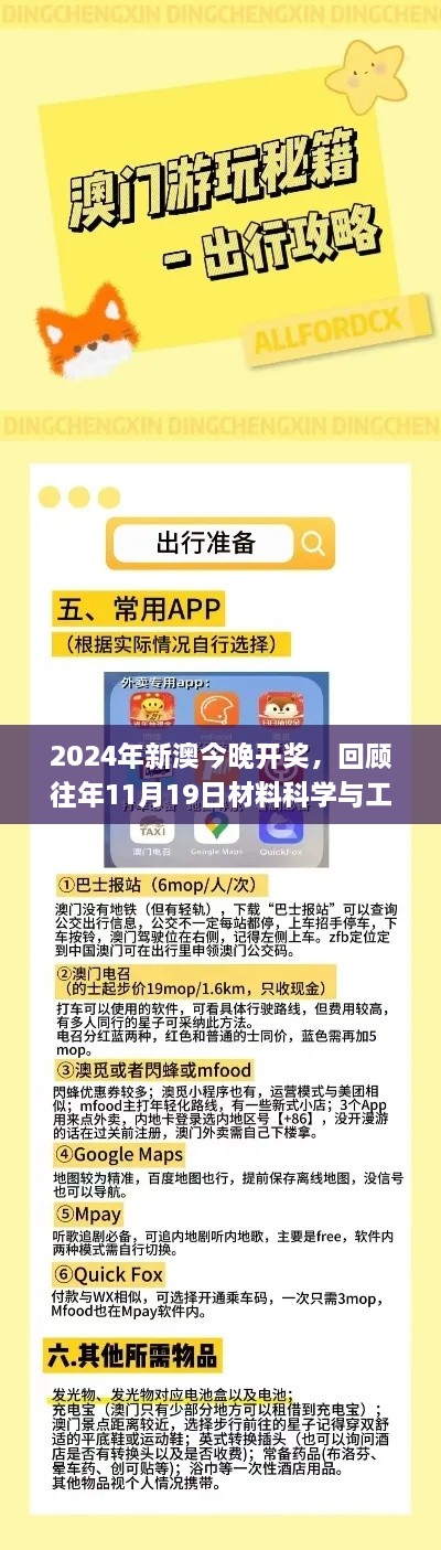 2024年新澳今晚開獎(jiǎng)，回顧往年11月19日材料科學(xué)與工程_SUX4.60.81最新版本