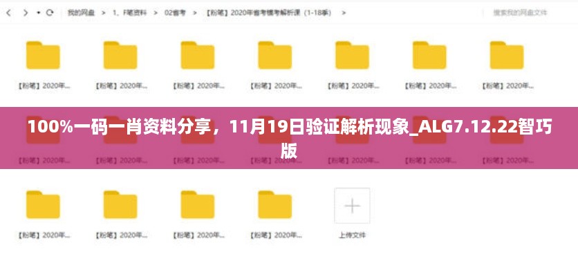 100%一碼一肖資料分享，11月19日驗(yàn)證解析現(xiàn)象_ALG7.12.22智巧版