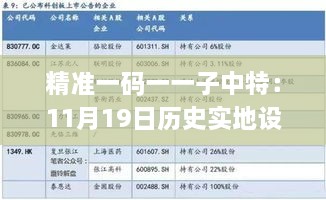 精準一碼一一子中特：11月19日歷史實地設計評估分析_IZP4.54.58供給版