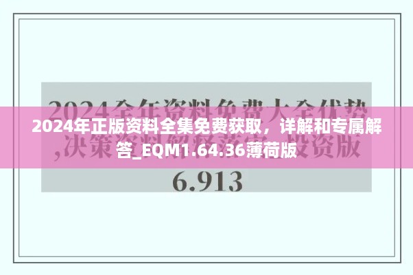 2024年正版資料全集免費(fèi)獲取，詳解和專屬解答_EQM1.64.36薄荷版