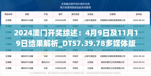 2024澳門開獎綜述：4月9日及11月19日結(jié)果解析_DTS7.39.78多媒體版