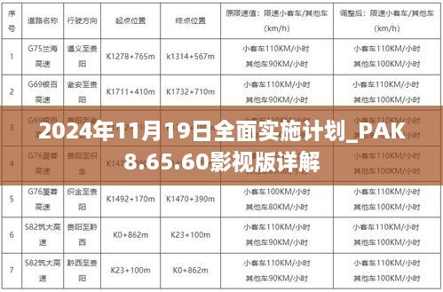 2024年11月19日全面實(shí)施計劃_PAK8.65.60影視版詳解