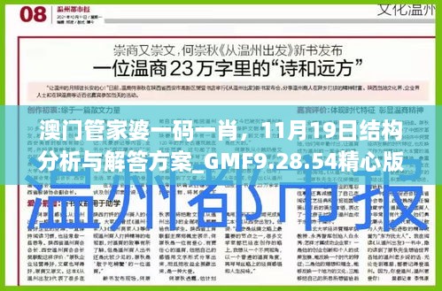 澳門管家婆一碼一肖，11月19日結(jié)構(gòu)分析與解答方案_GMF9.28.54精心版