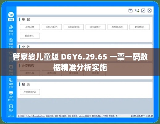 管家婆兒童版 DGY6.29.65 一票一碼數(shù)據(jù)精準分析實施