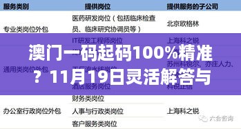 澳門一碼起碼100%精準？11月19日靈活解答與執(zhí)行詳情_FIN1.27.64強化版