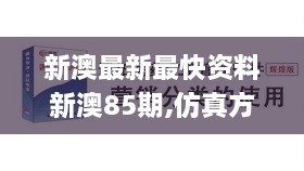 新澳最新最快資料新澳85期,仿真方案實施_KED43.732便攜版