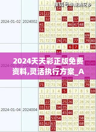 2024天天彩正版免費資料,靈活執(zhí)行方案_AHV43.943原型版