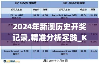 2024年新澳歷史開獎記錄,精準(zhǔn)分析實踐_KEX43.750珍藏版