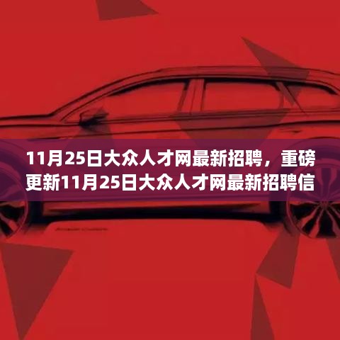 11月25日大眾人才網(wǎng)最新招聘信息大揭秘，理想職位等你來挑戰(zhàn)！