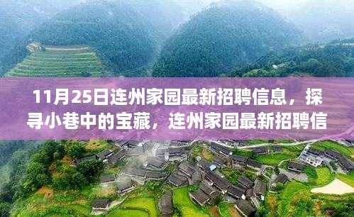 連州家園最新招聘，小巷寶藏與獨特小店的交織故事