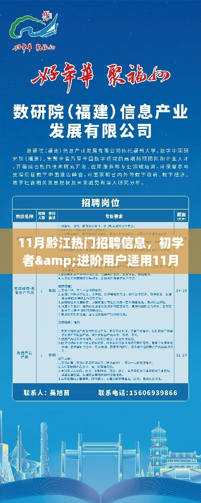 11月黔江熱門(mén)招聘信息全攻略，適合初學(xué)者與進(jìn)階用戶(hù)的求職指南