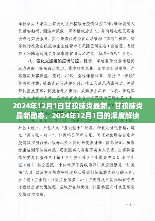 2024年甘孜肺炎最新動(dòng)態(tài)深度解讀，肺炎疫情最新進(jìn)展與防控措施