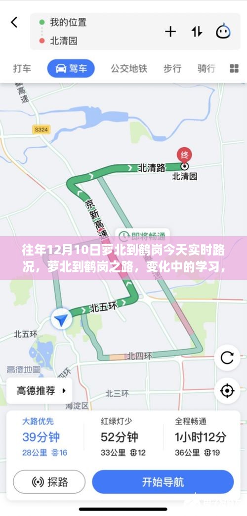 蘿北至鶴崗之路，實時路況下的學習與力量之旅