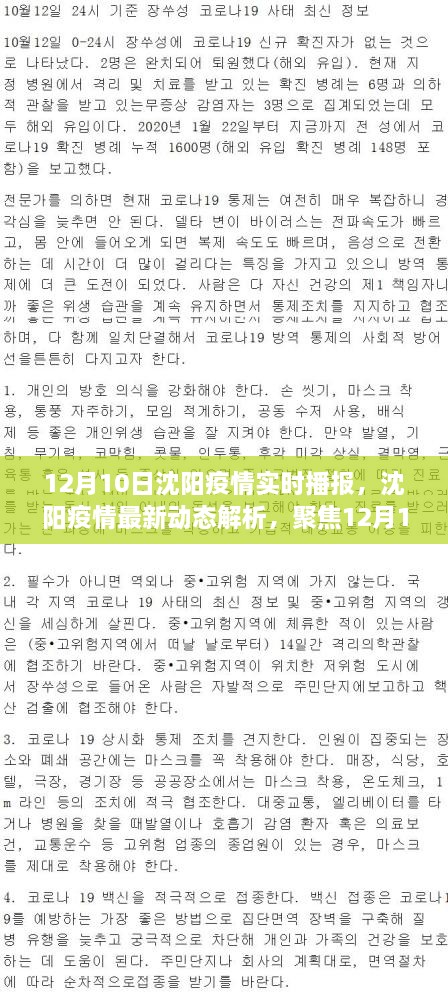 沈陽疫情最新動態(tài)解析，聚焦實(shí)時(shí)播報(bào)與個(gè)人觀點(diǎn)（12月10日更新）