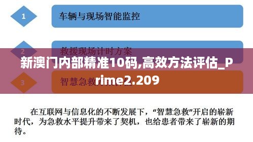 新澳門內(nèi)部精準10碼,高效方法評估_Prime2.209