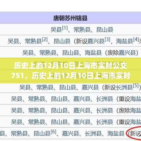 歷史上的12月10日上海市實時公交751路線指南，全方位教程從初學到進階