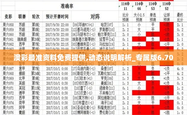 澳彩最準(zhǔn)資料免費(fèi)提供,動態(tài)說明解析_專屬版6.700