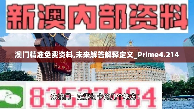 澳門精準(zhǔn)免費(fèi)資料,未來(lái)解答解釋定義_Prime4.214