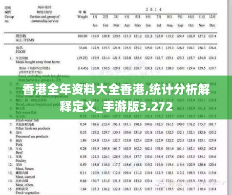 香港全年資料大全香港,統(tǒng)計分析解釋定義_手游版3.272