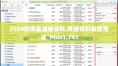 2024新澳最準確資料,數(shù)據資料解釋落實_Plus1.741