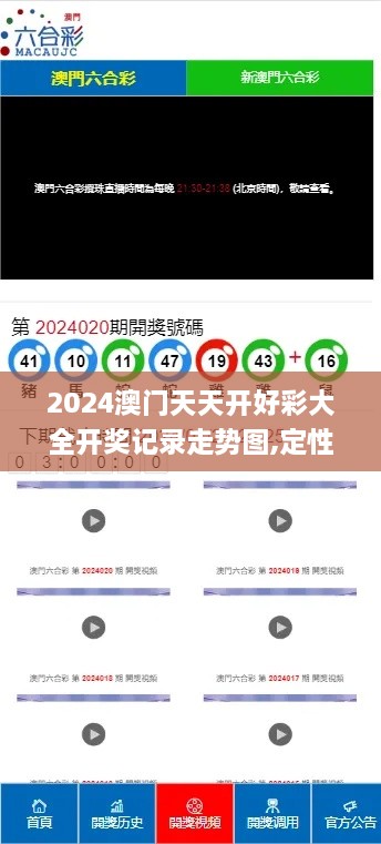 2024澳門天天開好彩大全開獎記錄走勢圖,定性解析說明_免費版18.591