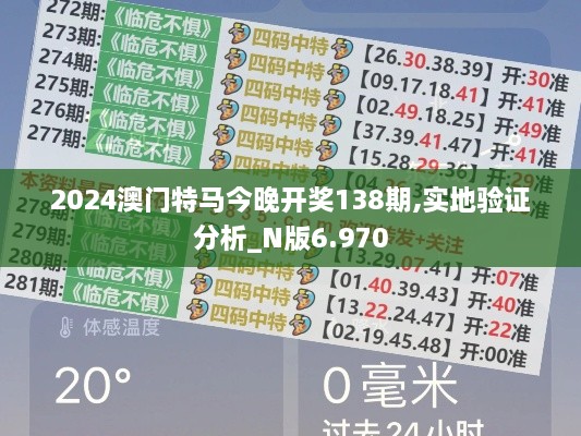 2024澳門特馬今晚開獎138期,實地驗證分析_N版6.970