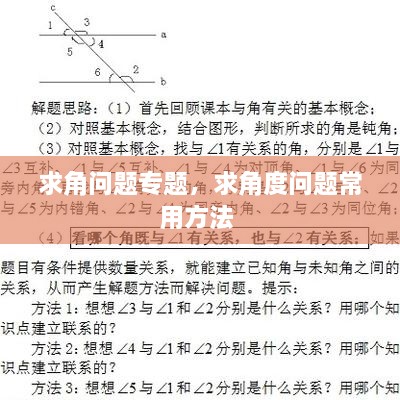 求角問題專題，求角度問題常用方法 