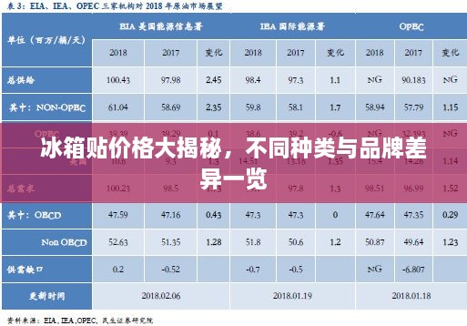 冰箱貼價格大揭秘，不同種類與品牌差異一覽