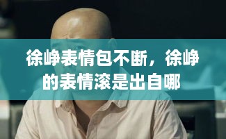 徐崢表情包不斷，徐崢的表情滾是出自哪 