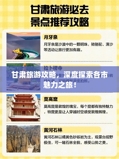 甘肅旅游攻略，深度探索各市魅力之旅！