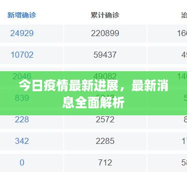 今日疫情最新進(jìn)展，最新消息全面解析