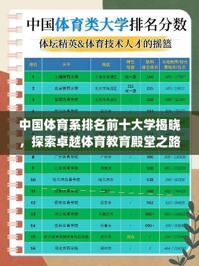 中國體育系排名前十大學(xué)揭曉，探索卓越體育教育殿堂之路