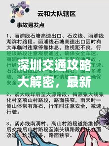 深圳交通攻略大解密，最新指南助你暢游無(wú)阻！