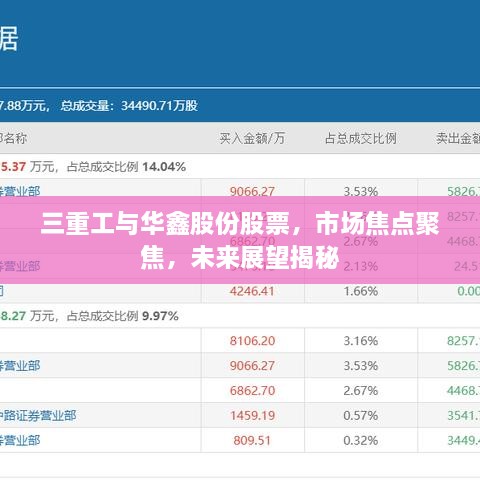 三重工與華鑫股份股票，市場(chǎng)焦點(diǎn)聚焦，未來展望揭秘
