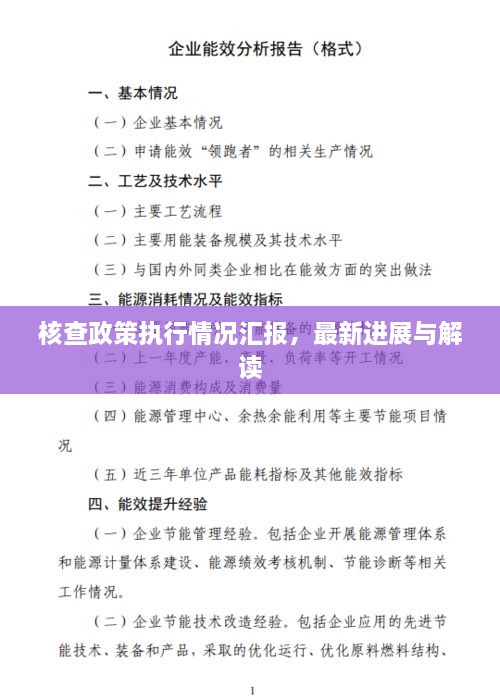 核查政策執(zhí)行情況匯報，最新進(jìn)展與解讀