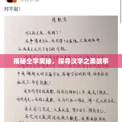 揭秘仝字奧秘，探尋漢字之美故事